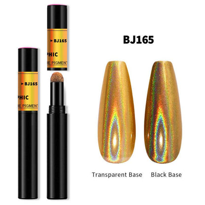 Chrome Nail Powder Pen for Gel Nails | Mirror Effect Pigment