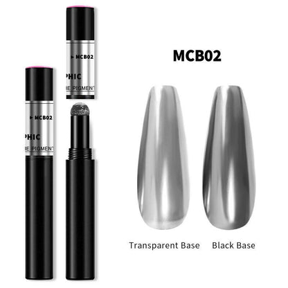Chrome Nail Powder Pen for Gel Nails | Mirror Effect Pigment