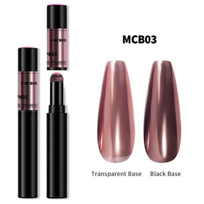 Chrome Nail Powder Pen for Gel Nails | Mirror Effect Pigment