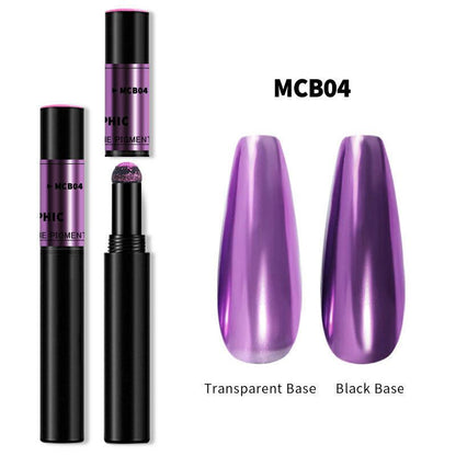 Chrome Nail Powder Pen for Gel Nails | Mirror Effect Pigment
