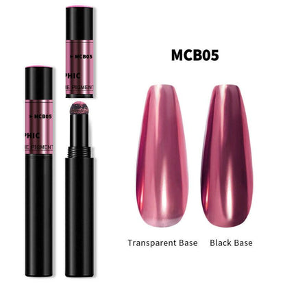 Chrome Nail Powder Pen for Gel Nails | Mirror Effect Pigment