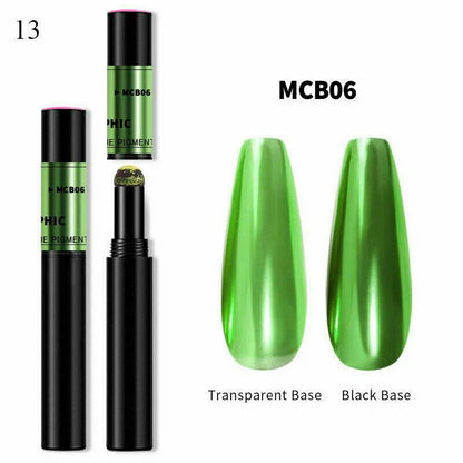 Chrome Nail Powder Pen for Gel Nails | Mirror Effect Pigment