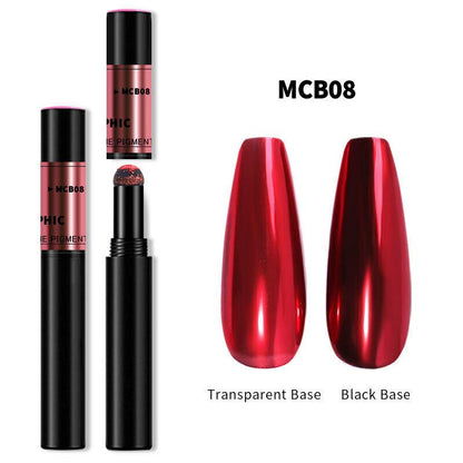 Chrome Nail Powder Pen for Gel Nails | Mirror Effect Pigment