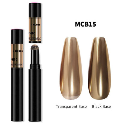 Chrome Nail Powder Pen for Gel Nails | Mirror Effect Pigment