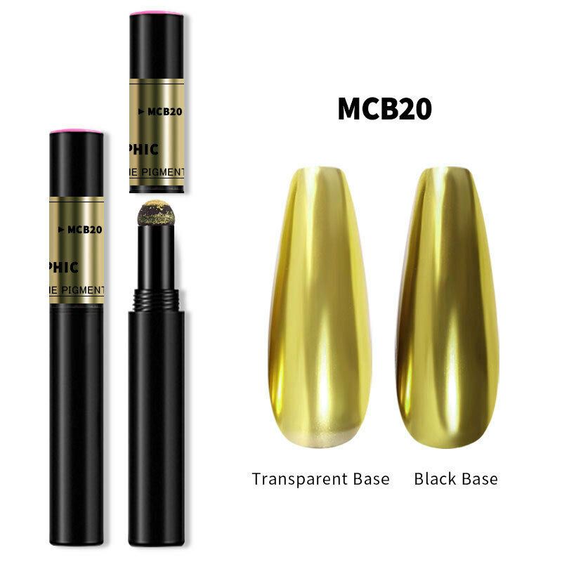Chrome Nail Powder Pen for Gel Nails | Mirror Effect Pigment
