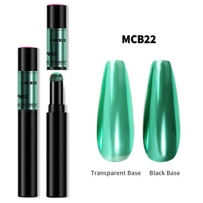 Chrome Nail Powder Pen for Gel Nails | Mirror Effect Pigment