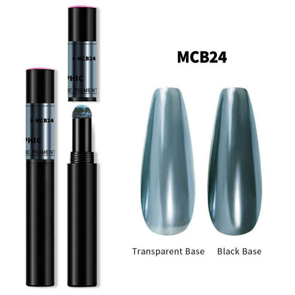 Chrome Nail Powder Pen for Gel Nails | Mirror Effect Pigment