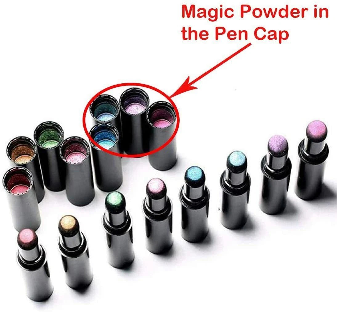 Chrome Nail Powder Pen for Gel Nails | Mirror Effect Pigment