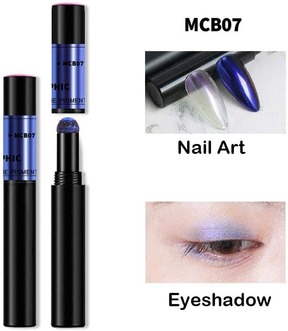 Chrome Nail Powder Pen for Gel Nails | Mirror Effect Pigment