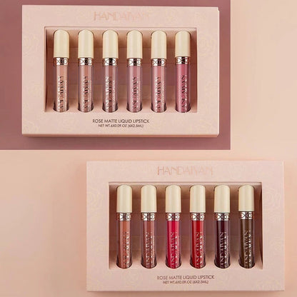 Handaiyan 12 Piece Matte Liquid Lipstick Set Long Lasting Waterproof Nude Pink Red Lip Colours