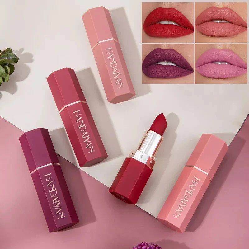 Handaiyan 6 Piece Matte Liquid Lipstick Set – Waterproof Long Lasting Velvet Nude