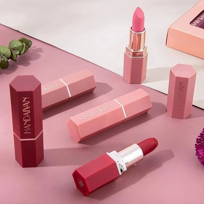 Handaiyan 6 Piece Matte Liquid Lipstick Set – Waterproof Long Lasting Velvet Nude