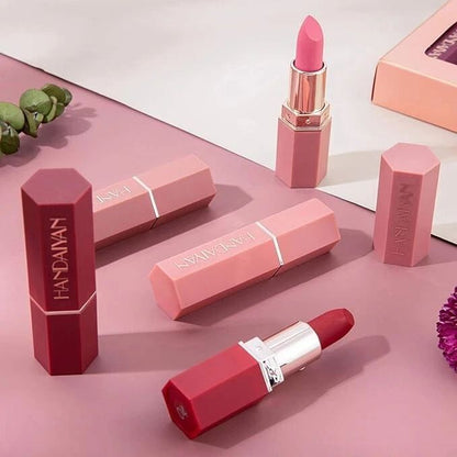Handaiyan 6 Piece Matte Liquid Lipstick Set – Waterproof Long Lasting Velvet Nude