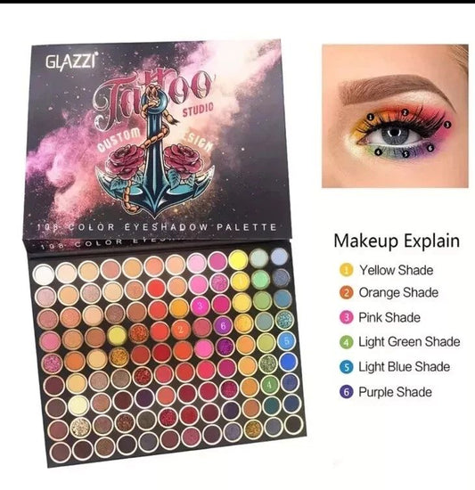 108 Color Eyeshadow Palette – Professional Pigmented Matte & Shimmer Makeup Palette
