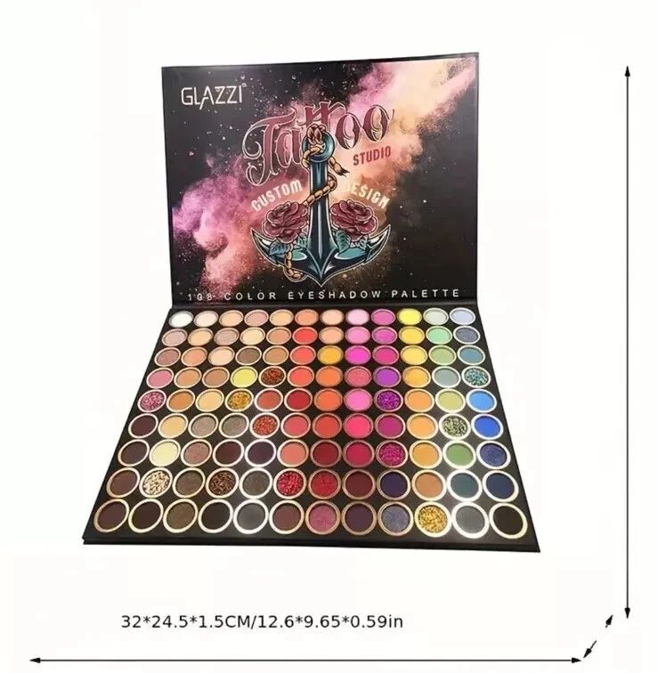 108 Color Eyeshadow Palette – Professional Pigmented Matte & Shimmer Makeup Palette