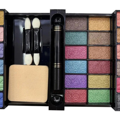 All-in-One Professional Makeup Kit – Eyeshadow, Blush, Lip Color & Face Powder Set