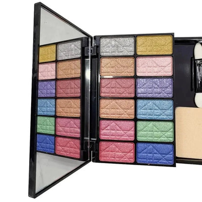 All-in-One Professional Makeup Kit – Eyeshadow, Blush, Lip Color & Face Powder Set