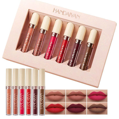 Handaiyan Matte Liquid Lipstick Set – 12 Long Lasting Waterproof Nude, Pink & Red Lipstick Collection