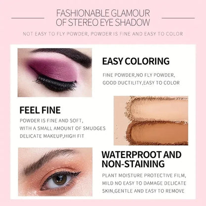 All-in-One Professional Makeup Kit – Eyeshadow, Blush, Lip Color & Face Powder Set